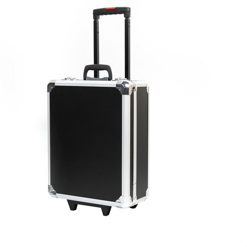 Valigia trolley attrezzi 318 pezzi in alluminio con ruote e manico telescopico