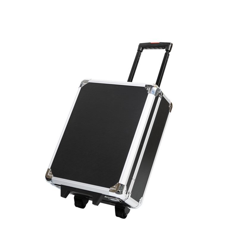 Valigia trolley attrezzi 318 pezzi in alluminio con ruote e manico telescopico