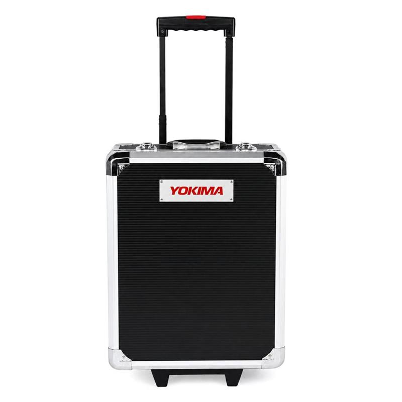 Valigia trolley attrezzi 318 pezzi in alluminio con ruote e manico telescopico