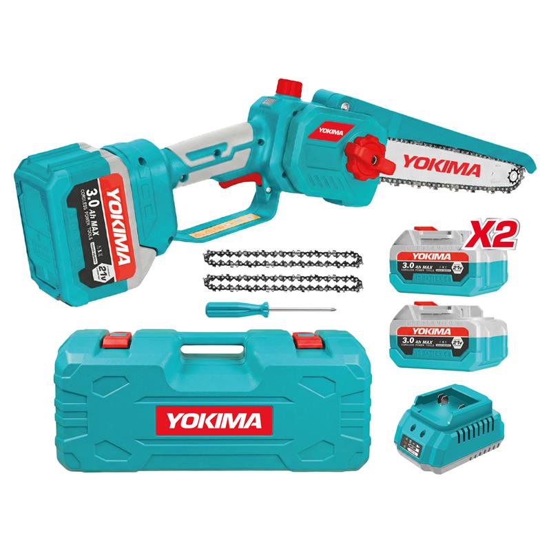 SEGA POTATURA 21V BRUSHLESS CON 2 BATTERIE 3AH LAMA 203 MM