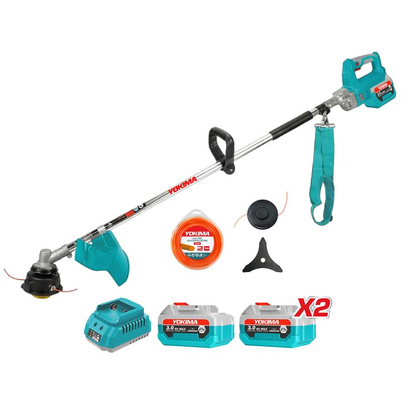 DECESPUGLIATORE A BATTERIA BRUSHLESS CON 2 BATTERIE 3AH