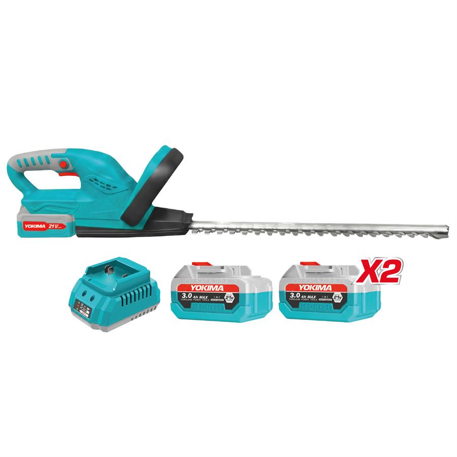 TAGLIASIEPI A BATTERIA 21V CON 2 BATTERIE 3AH