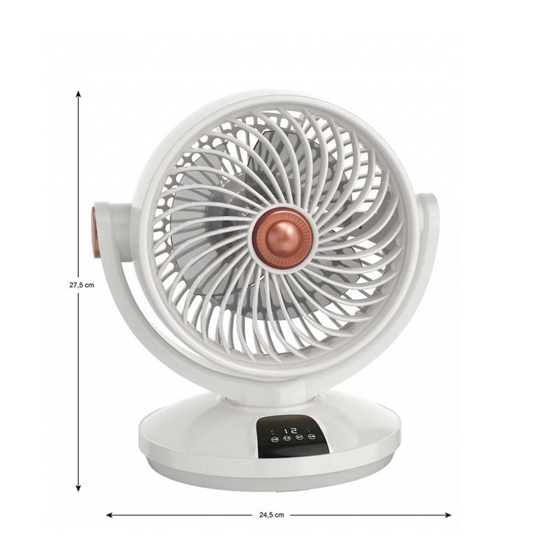 WHITE VENTILATORE DA TAVOLO ARION