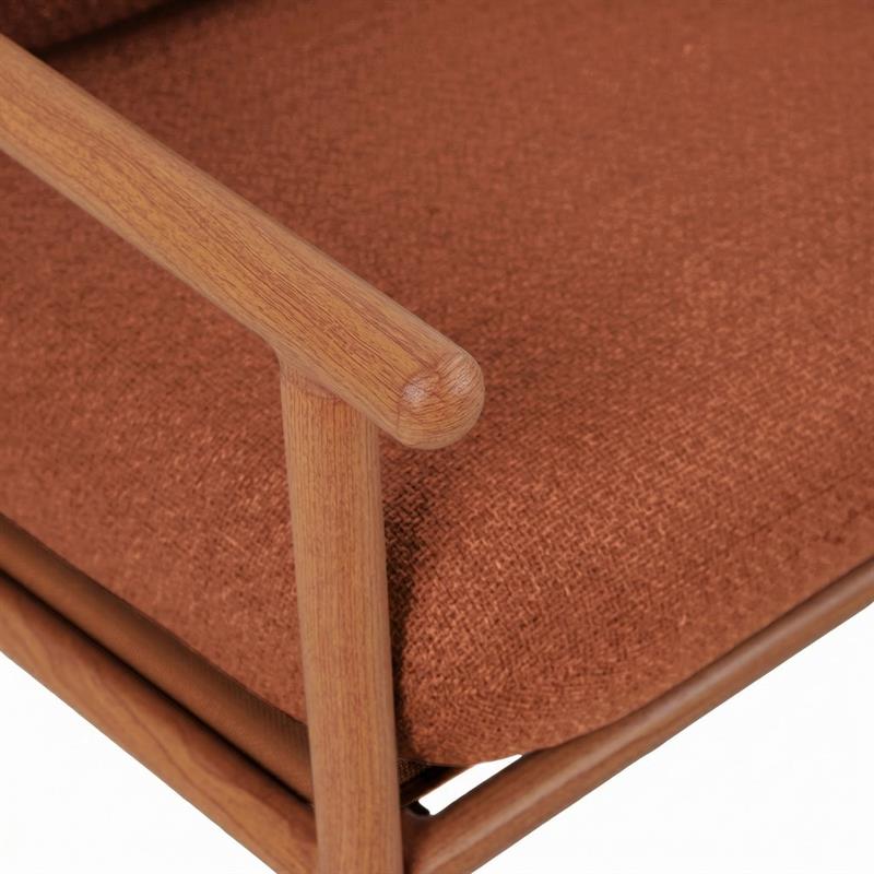 NAYARA SET ALLUMINIO EFFETTO LEGNO 5 POSTI TERRACOTTA