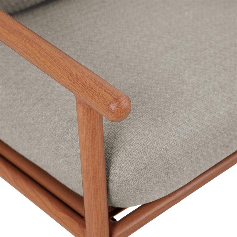 NAYARA SET ALLUMINIO EFFETTO LEGNO 4 POSTI BEIGE