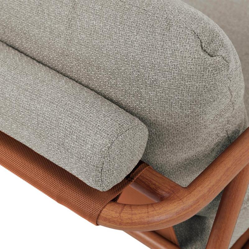NAYARA SET ALLUMINIO EFFETTO LEGNO 4 POSTI BEIGE
