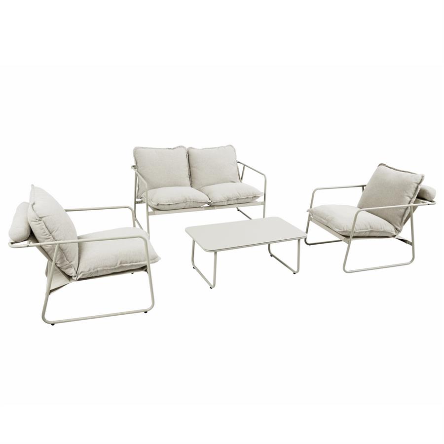 ESSENTIA SET METALLO 4 POSTI BIANCO