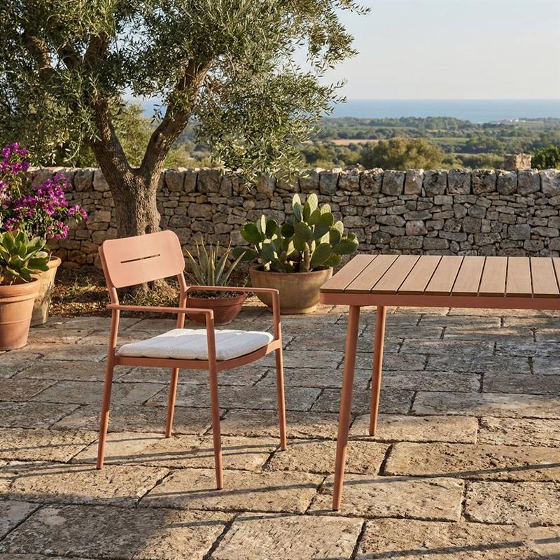 SATORI TAVOLO ALLUMINIO MOCHA MOUSSE TOP POLYWOOD