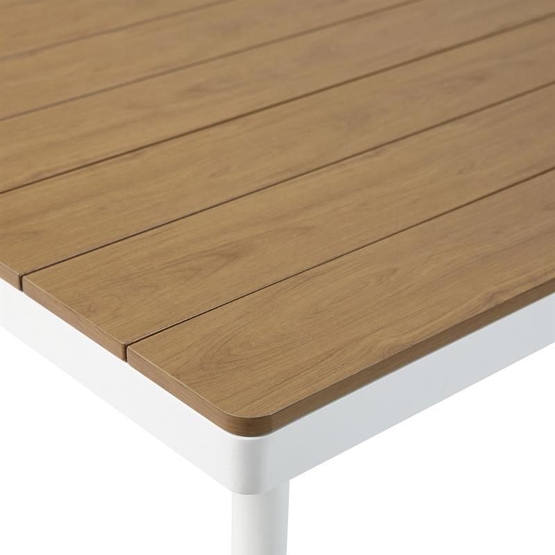 SATORI TAVOLO ALLUMINIO BIANCO TOP POLYWOOD