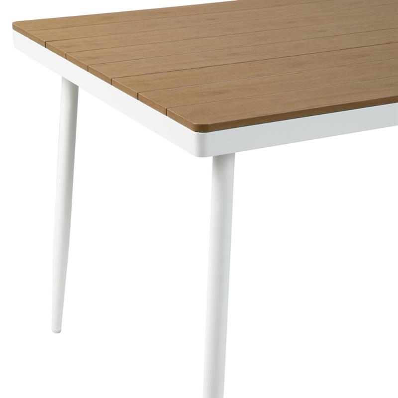 SATORI TAVOLO ALLUMINIO BIANCO TOP POLYWOOD