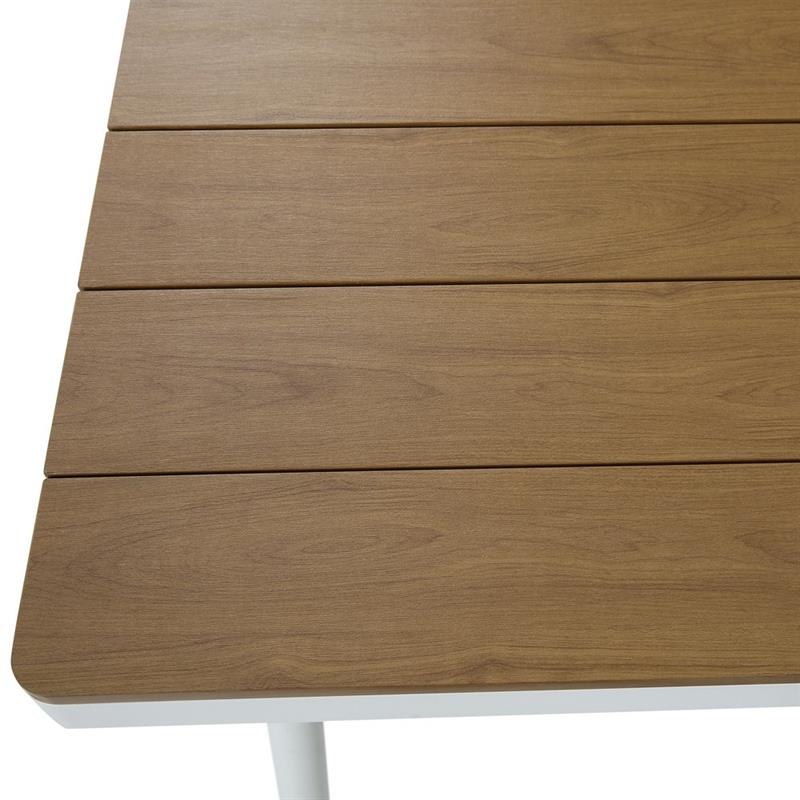 SATORI TAVOLO ALLUMINIO BIANCO TOP POLYWOOD