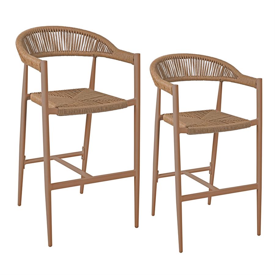 SATORI SGABELLO ALLUMINIO MOCHA MOUSSE