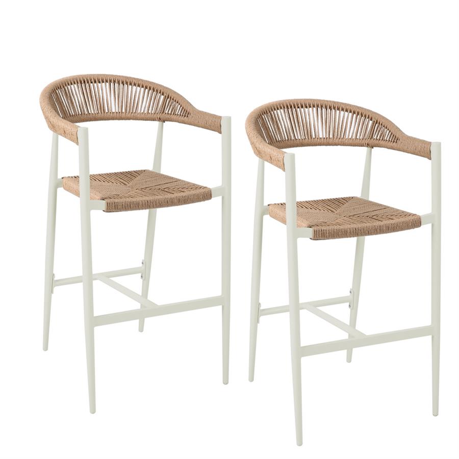 SATORI SGABELLO ALLUMINIO BIANCO