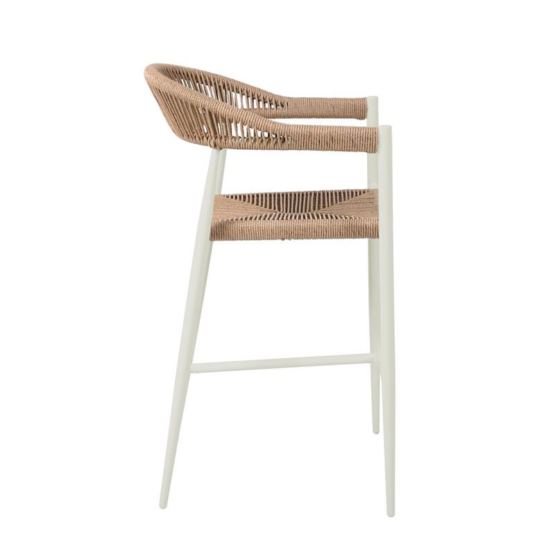 SATORI SGABELLO ALLUMINIO BIANCO