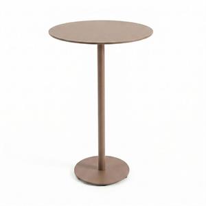 SATORI TAVOLO ALLUMINIO ALTO TONDO MOCHA MOUSSE