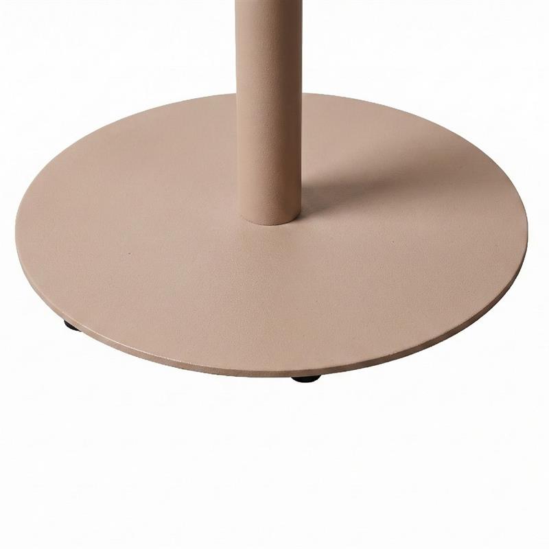 SATORI TAVOLO ALLUMINIO ALTO TONDO MOCHA MOUSSE
