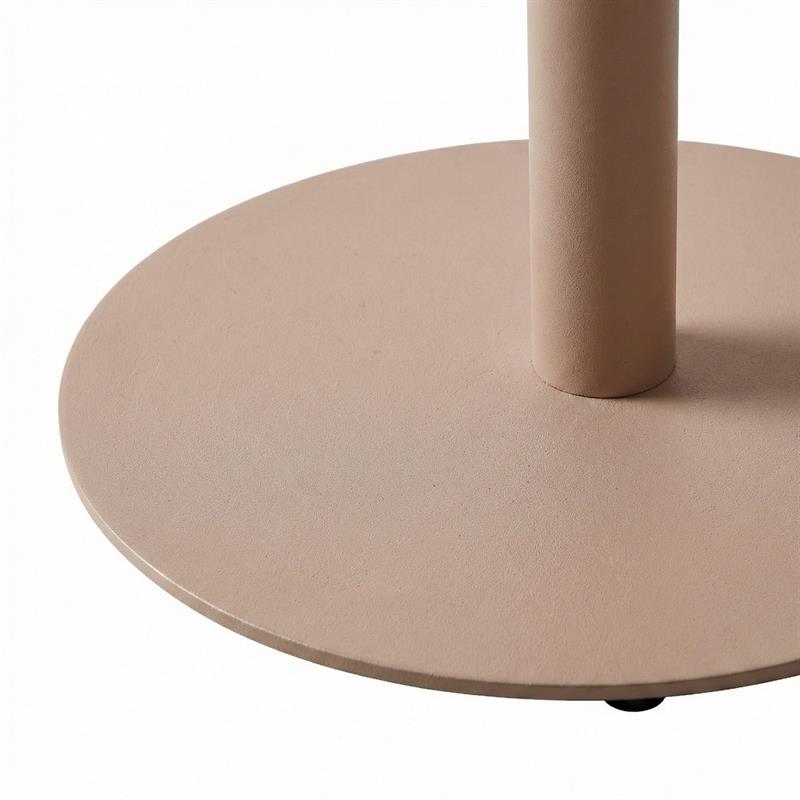 SATORI TAVOLO ALLUMINIO ALTO TONDO MOCHA MOUSSE