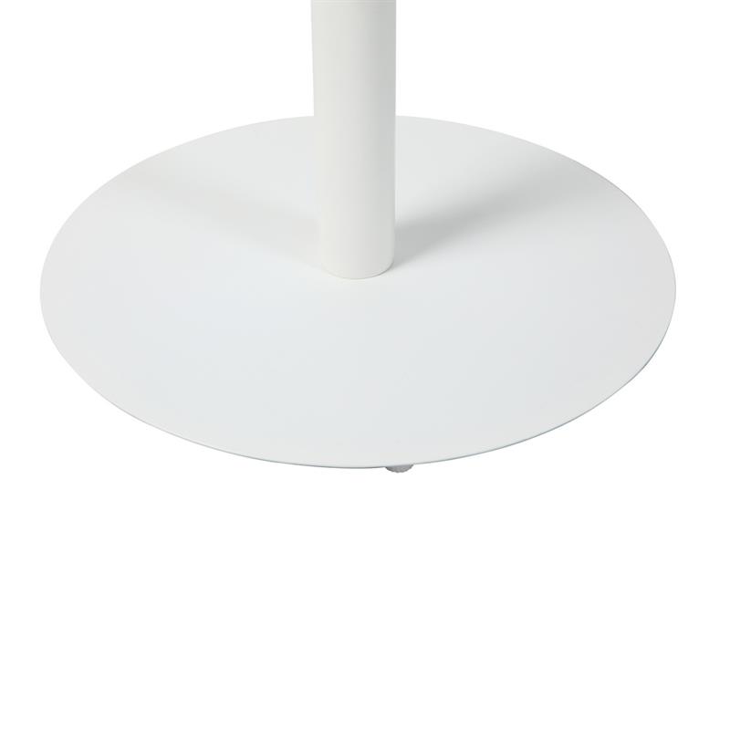 SATORI TAVOLO ALLUMINIO ALTO TONDO BIANCO