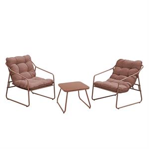 ESSENTIA SET METALLO 2 POSTI MOCHA MOUSSE