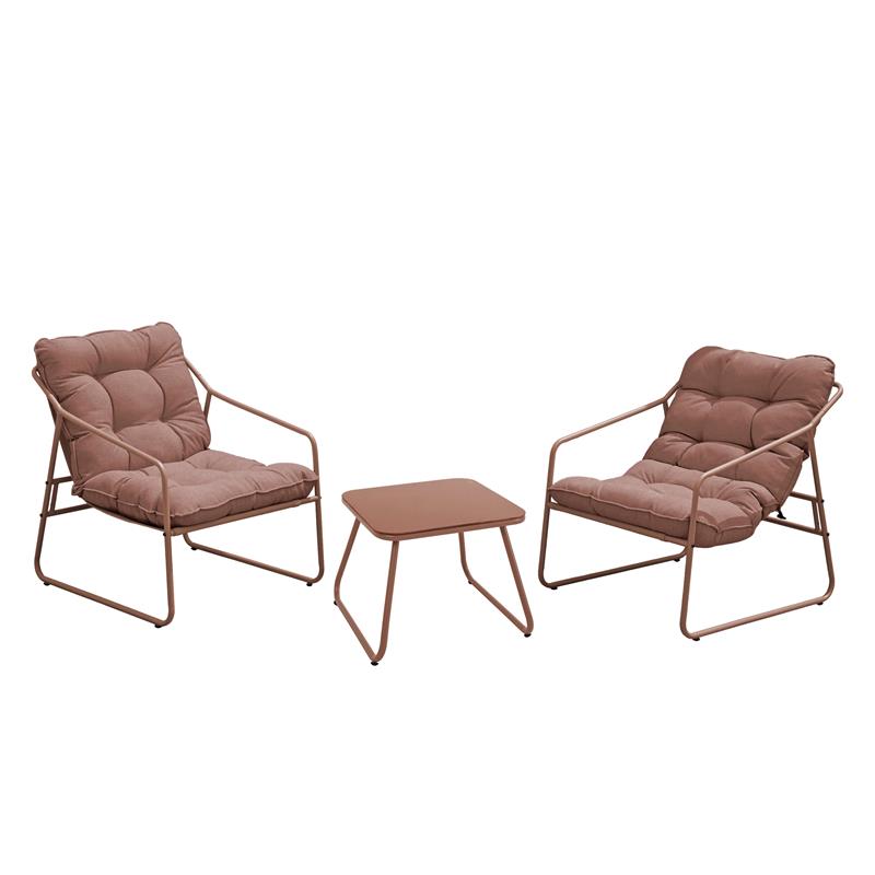 ESSENTIA SET METALLO 2 POSTI MOCHA MOUSSE