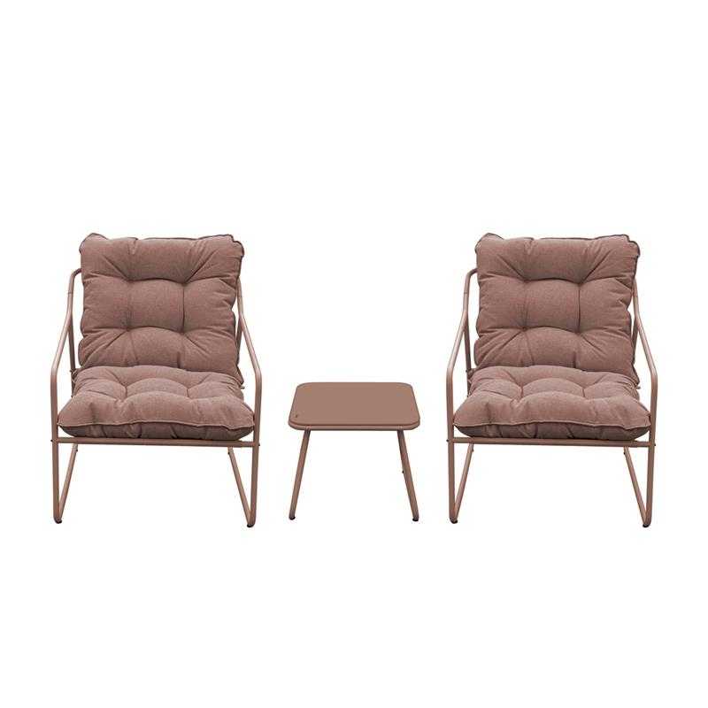 ESSENTIA SET METALLO 2 POSTI MOCHA MOUSSE