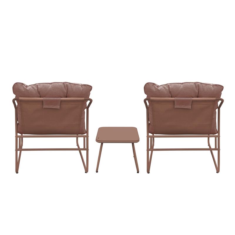 ESSENTIA SET METALLO 2 POSTI MOCHA MOUSSE