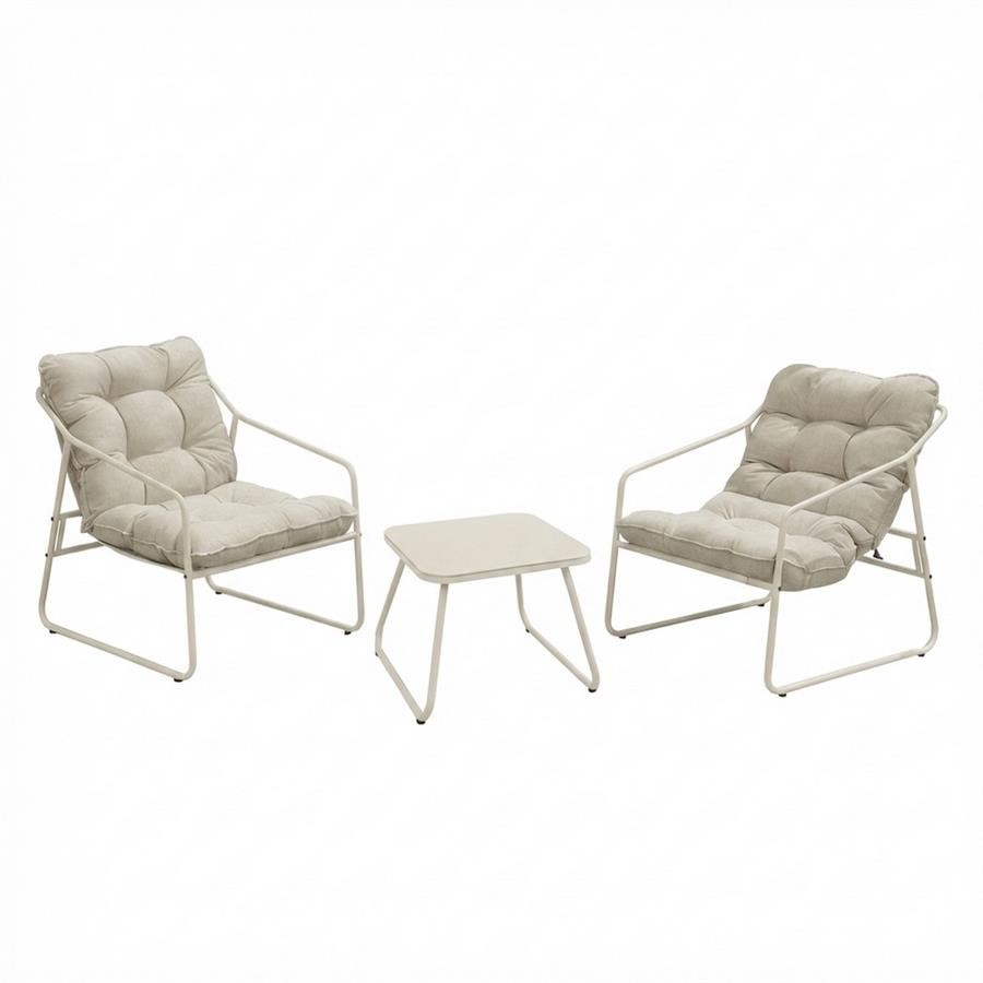 ESSENTIA SET METALLO 2 POSTI BIANCO