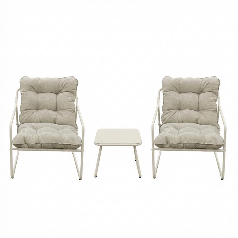 ESSENTIA SET METALLO 2 POSTI BIANCO