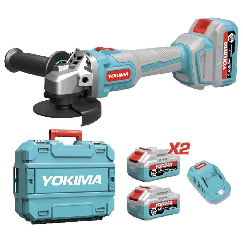 YOKIMA SMERIGLIATRICE ANGOLARE 20V BRUSHLESS