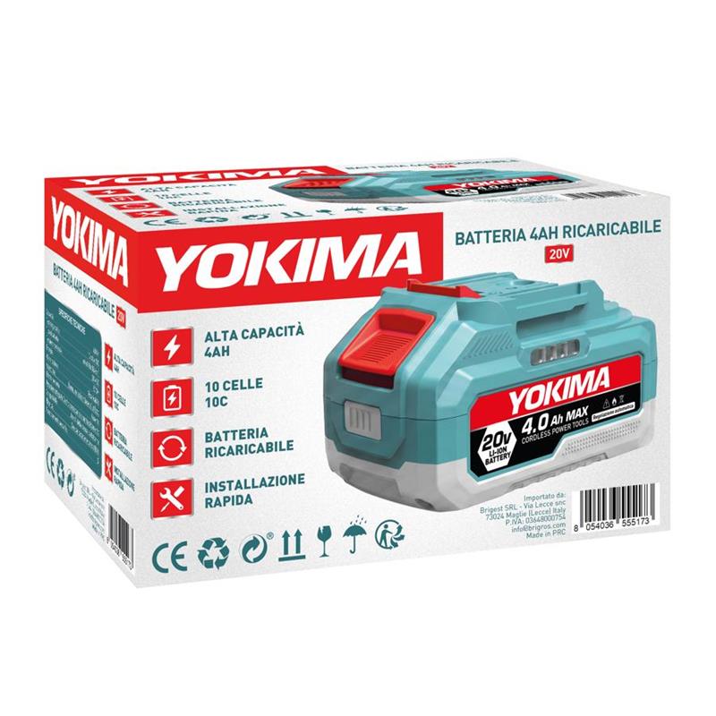 YOKIMA BATTERIA AL LITIO 20V 4.0AH