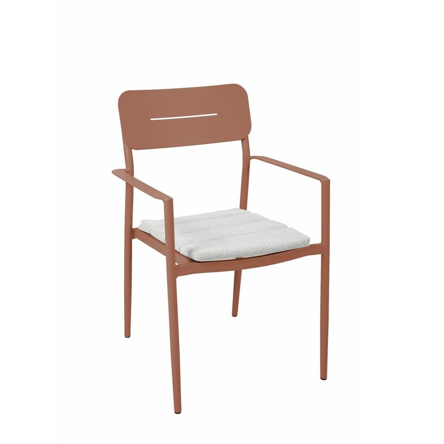 LUMA SEDIA ALLUMINIO MOCHA MOUSSE