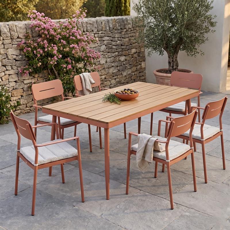 LUMA SEDIA ALLUMINIO MOCHA MOUSSE