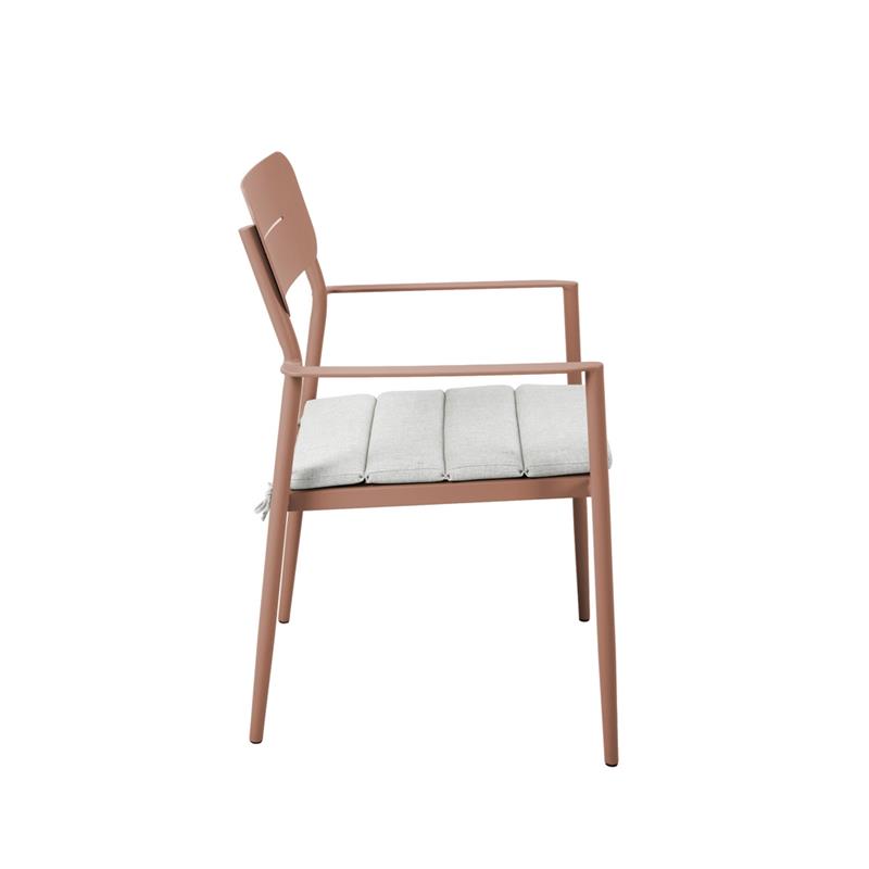 LUMA SEDIA ALLUMINIO MOCHA MOUSSE