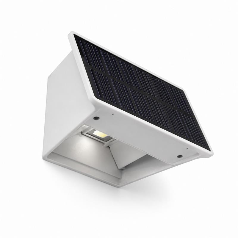 APPLIQUE LED SOLARE BIDIREZIONALE BIANCA
