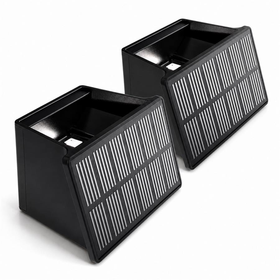 APPLIQUE LED SOLARE BIDIREZIONALE NERA