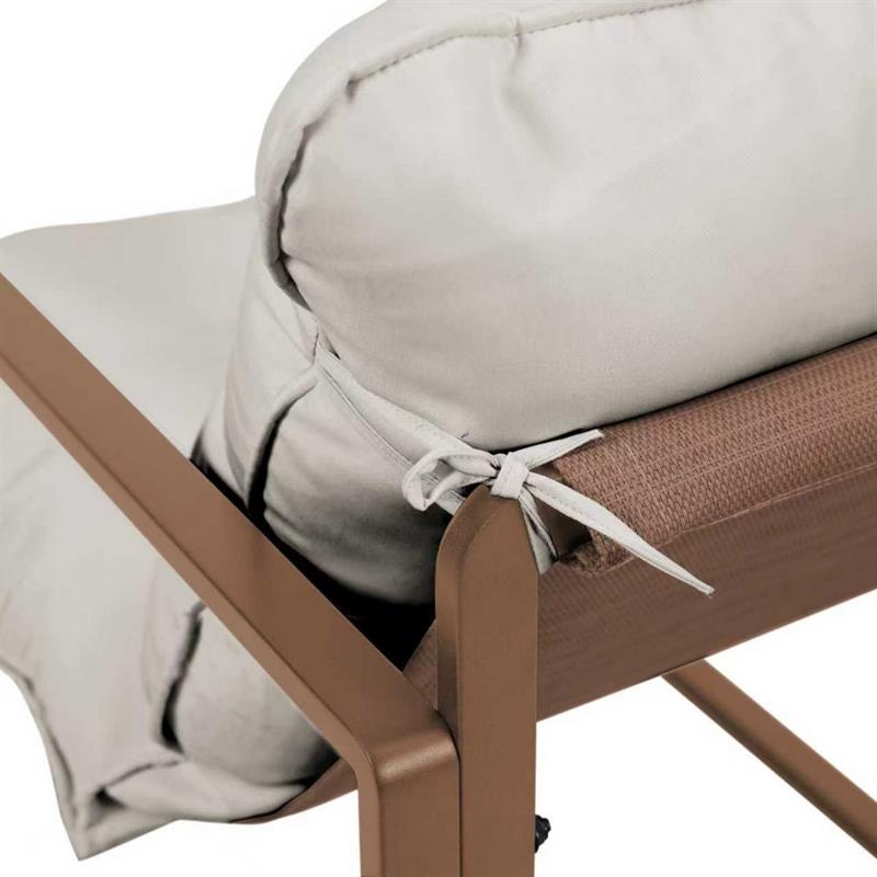 SQUARED SET METALLO 4 POSTI MOCHA MOUSSE