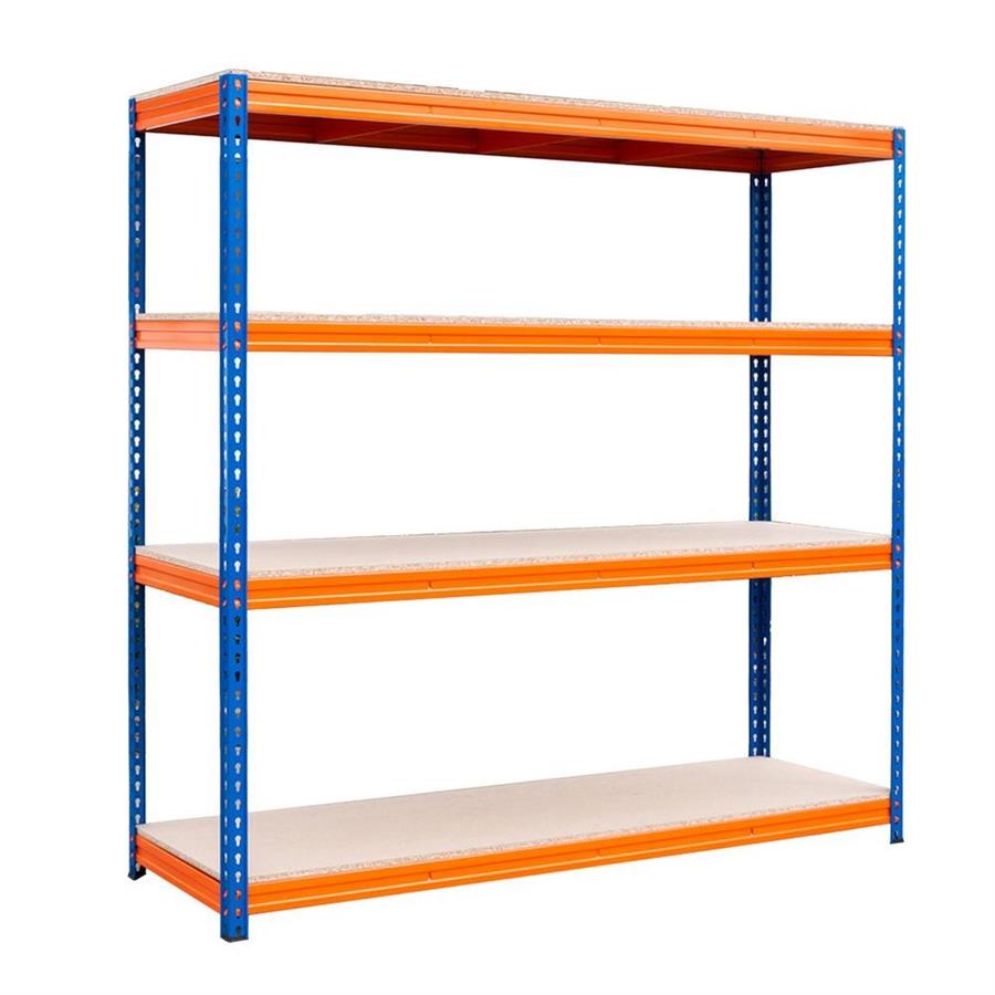 Scaffale portapacchi alto carico 4 ripiani 180x180x60 cm