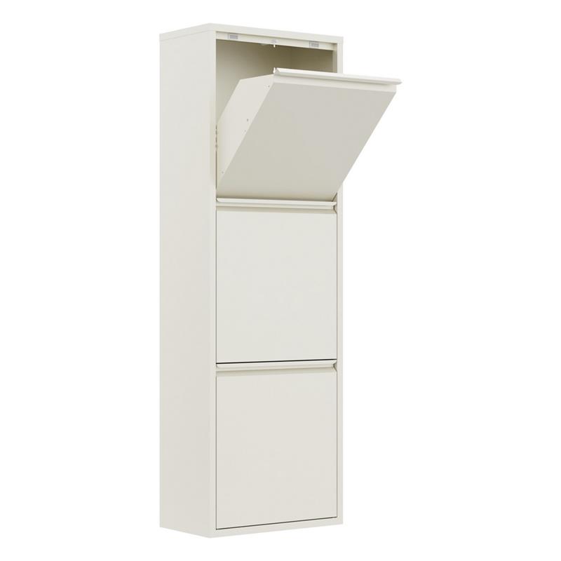 PATTY 3 BIDONI BIANCO 33X25X136 CM