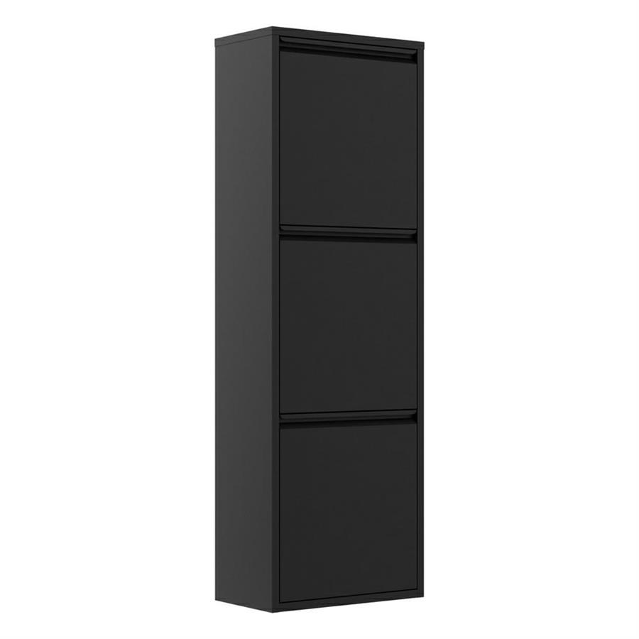 PATTY 3 BIDONI NERO 33X25X136 CM