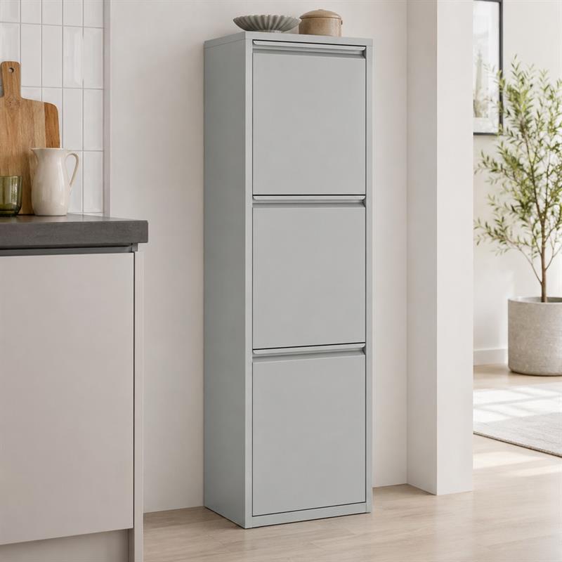 PATTY 3 BIDONI GRIGIO 33X25X136 CM