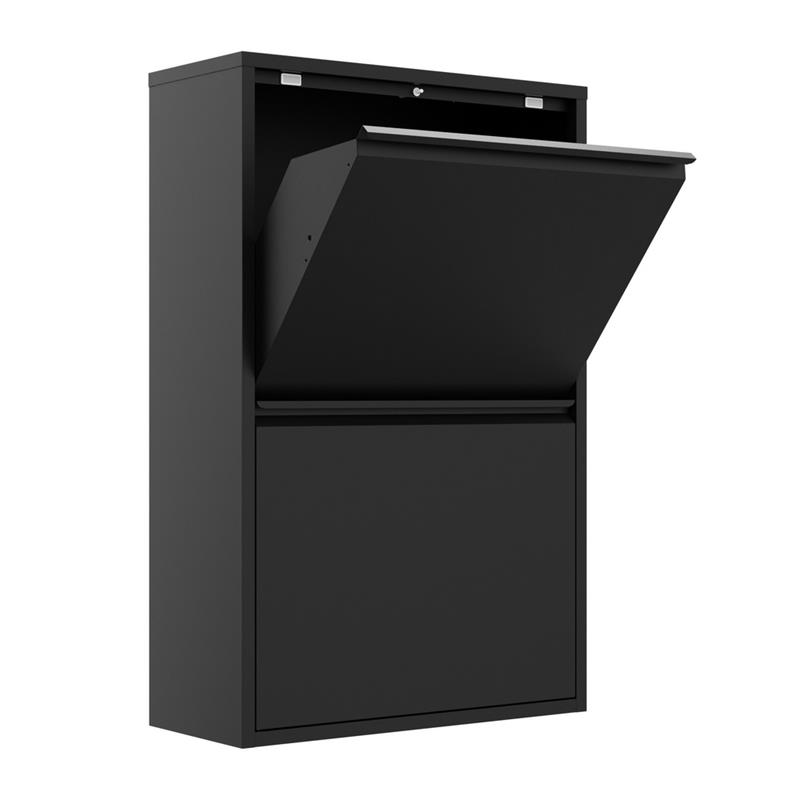 PATTY 4 BIDONI NERO 60X25X95 CM