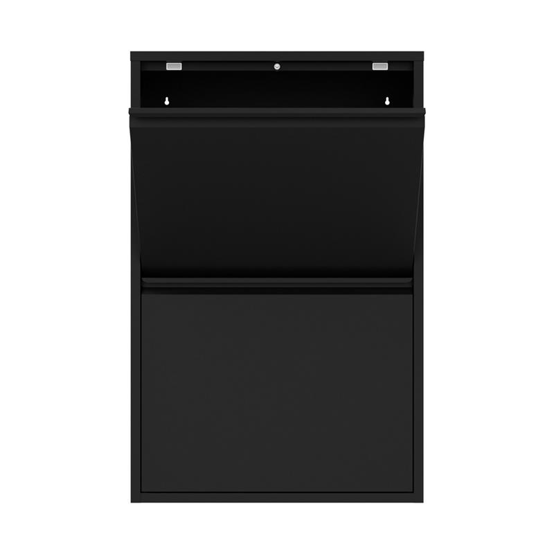 PATTY 4 BIDONI NERO 60X25X95 CM