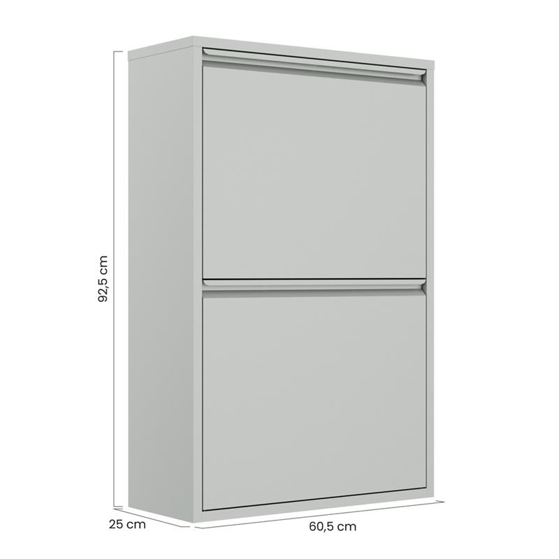 PATTY 4 BIDONI GRIGIO 60X25X95 CM