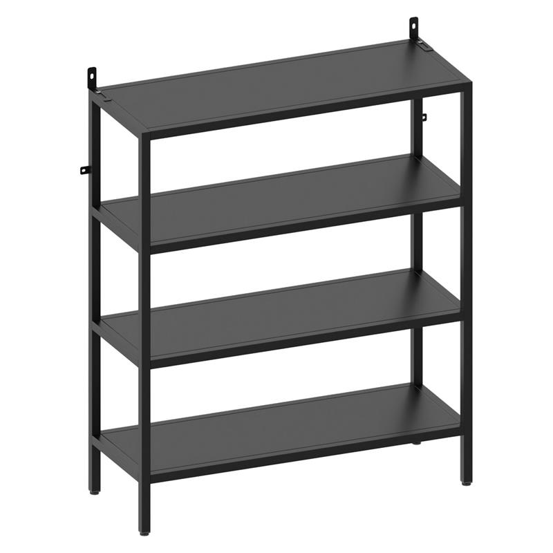 FLY LIBRERIA 4 RIPIANI NERA 75X28X90 CM
