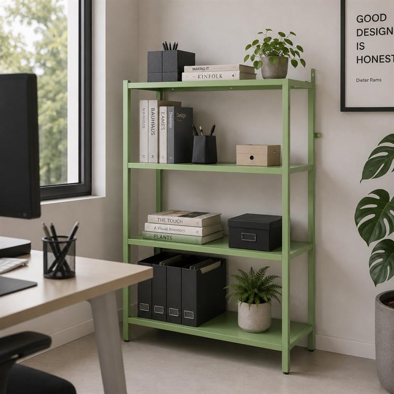 FLY LIBRERIA 4 RIPIANI SALVIA 75X28X90 CM