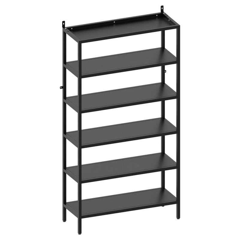 FLY LIBRERIA 6 RIPIANI NERA 75X28X150 CM