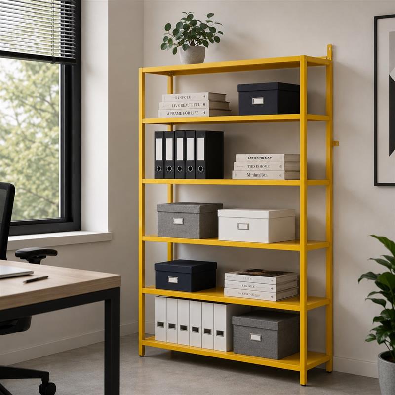 FLY LIBRERIA 6 RIPIANI SENAPE 75X28X150 CM