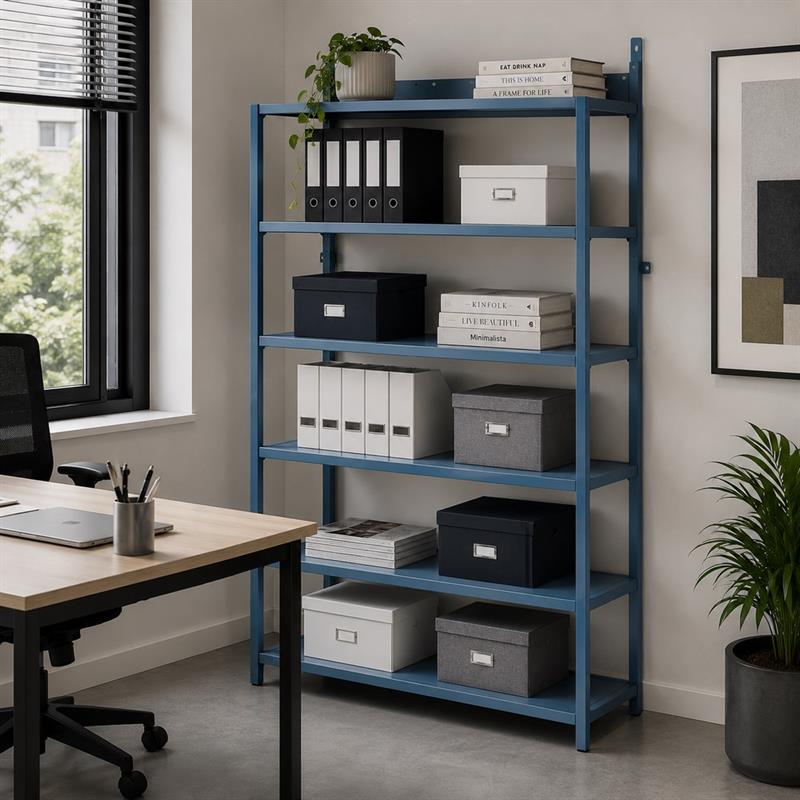 FLY LIBRERIA 6 RIPIANI CERULEO 75X28X150 CM