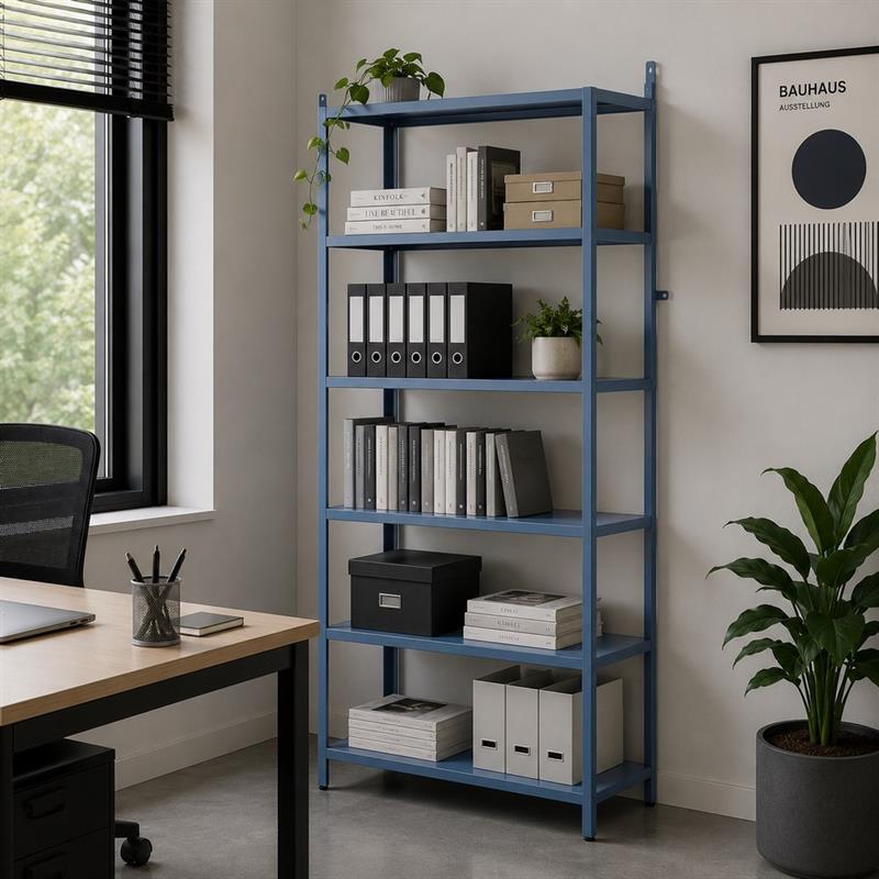 FLY LIBRERIA 7 RIPIANI CERULEO 75X28X180 CM