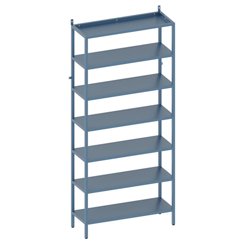FLY LIBRERIA 7 RIPIANI CERULEO 75X28X180 CM